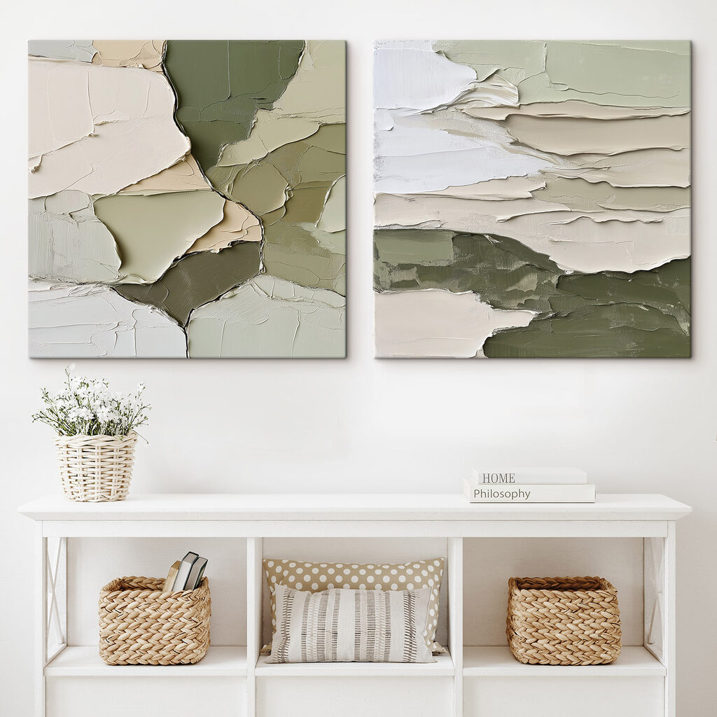 Grün zwischen dicken Farbschichten — Interieur 2