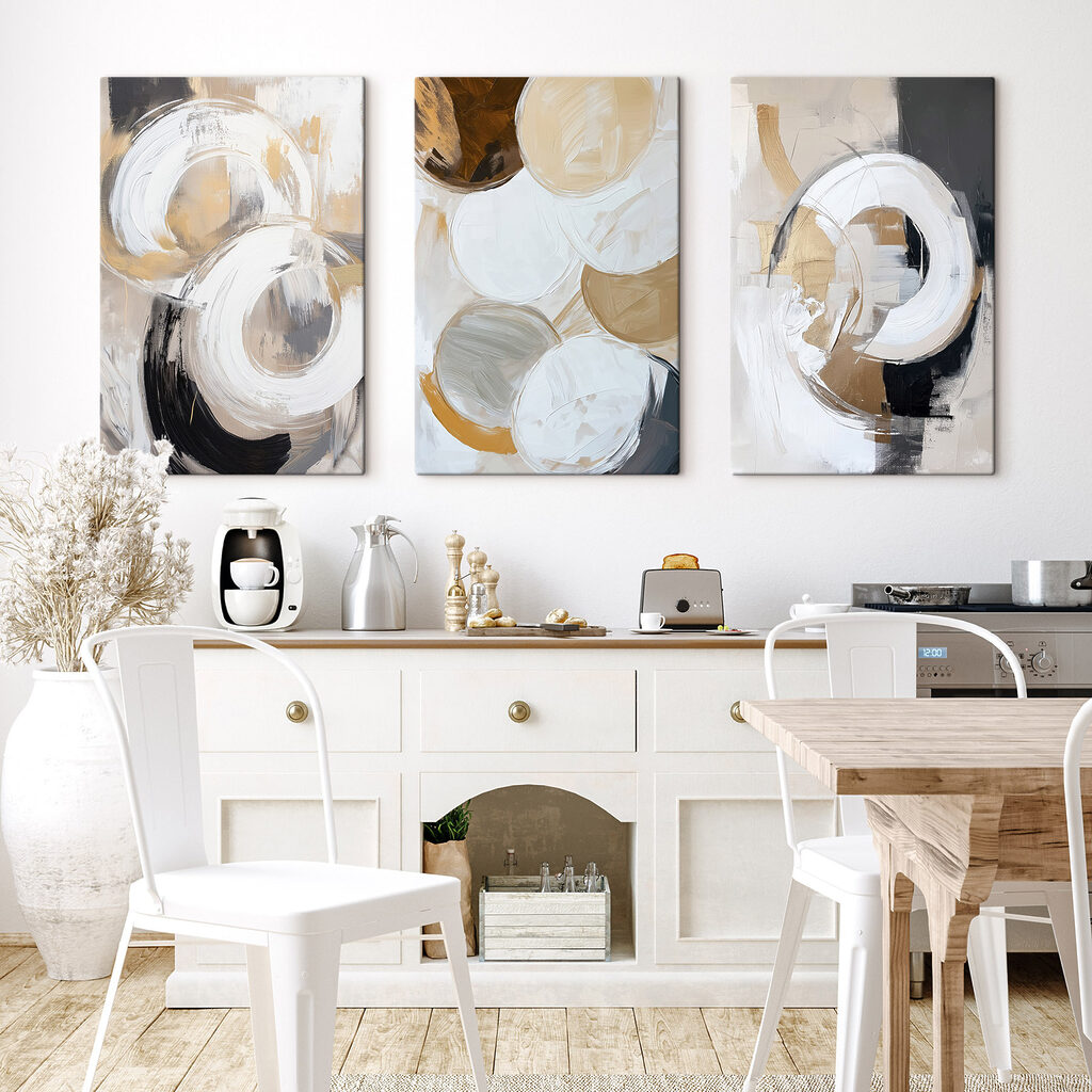 Kreise aus freier Hand in einem Interieur