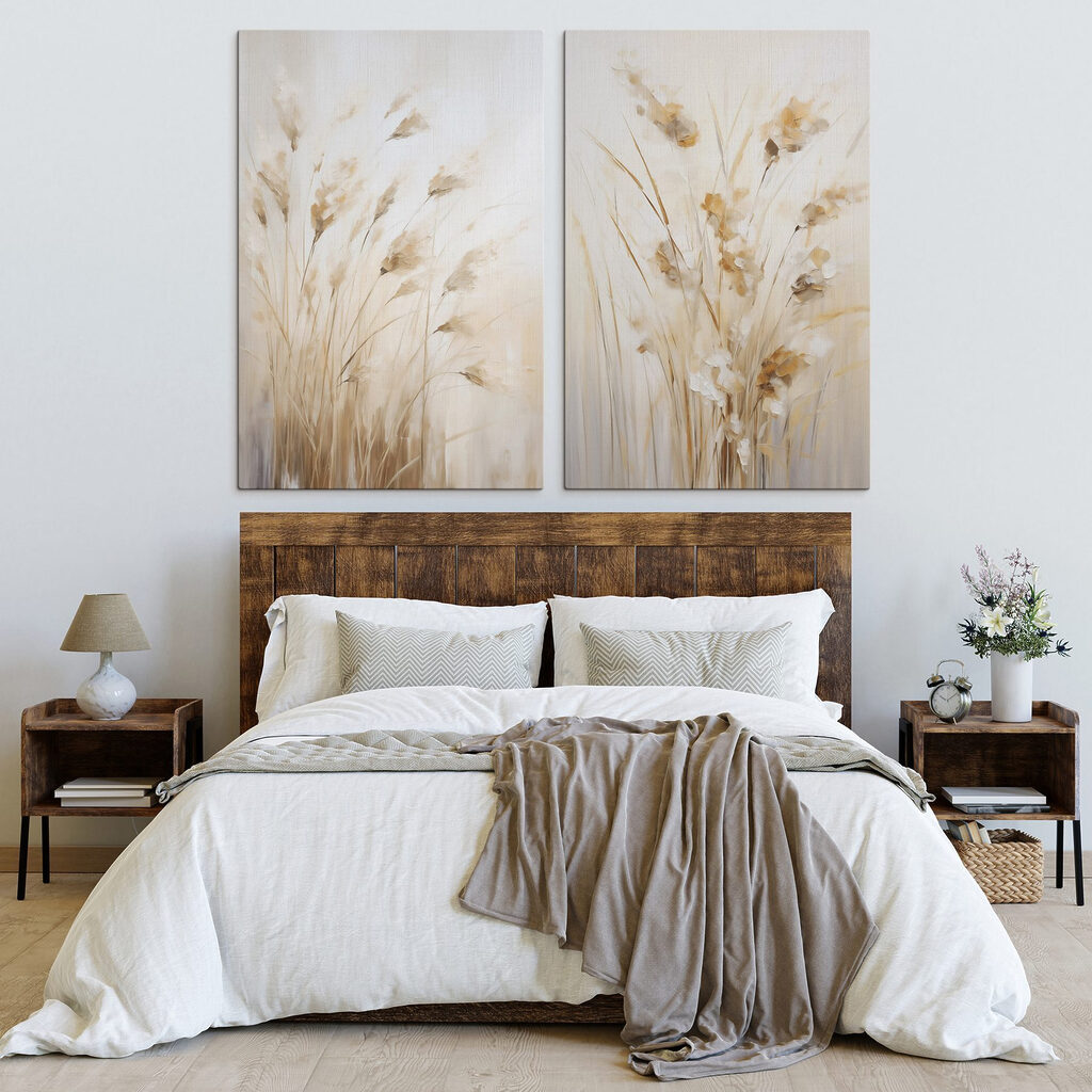 Helle Wiese in einem Interieur