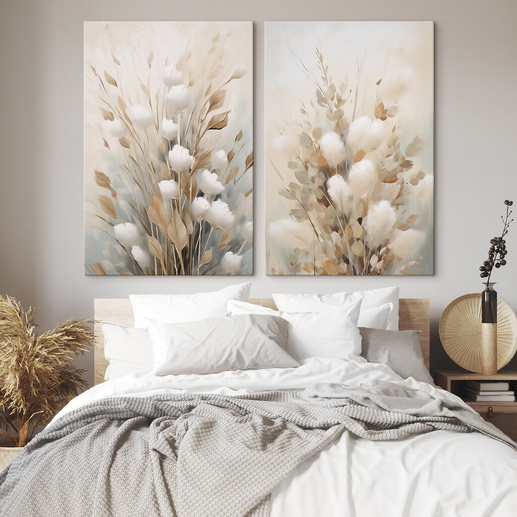 Strauß voller Rispen in einem Interieur