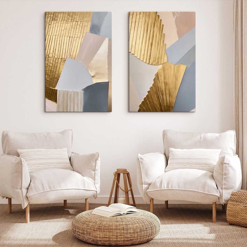 Falten und Flächen in einem Interieur