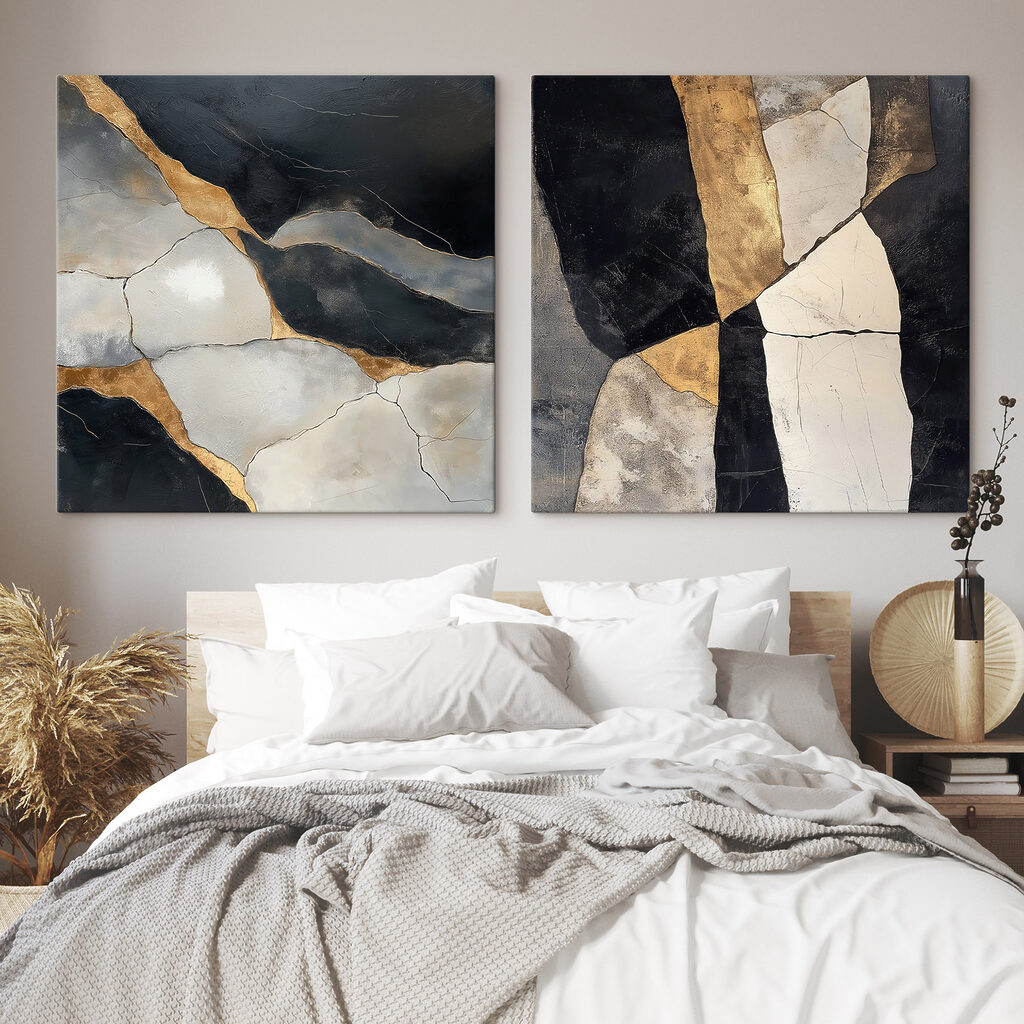 Gold zwischen gebrochenen Flächen — Interieur 1