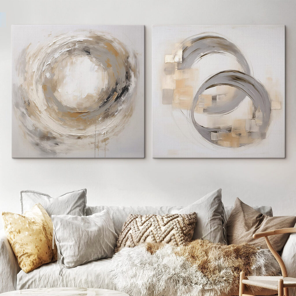 Ringe mit weichen Rändern in einem Interieur