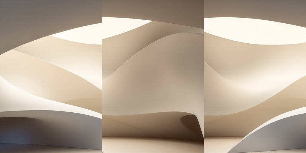 Rundungen unterm Oberlicht — ganzes Design