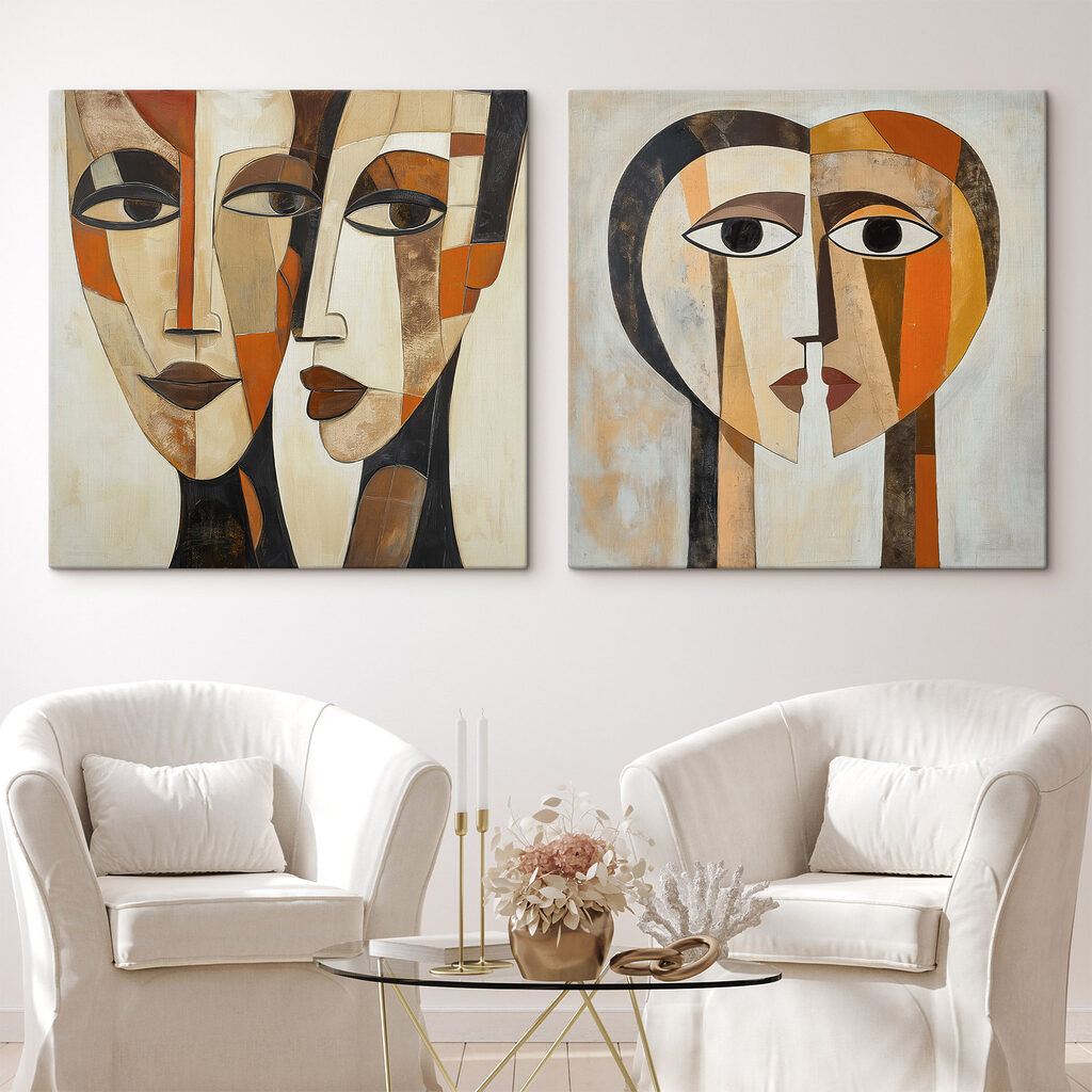 Geometrische Gespräche in einem Interieur
