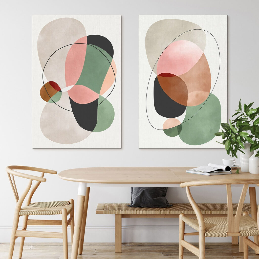 Runde Formen treffen Linien — Interieur 1
