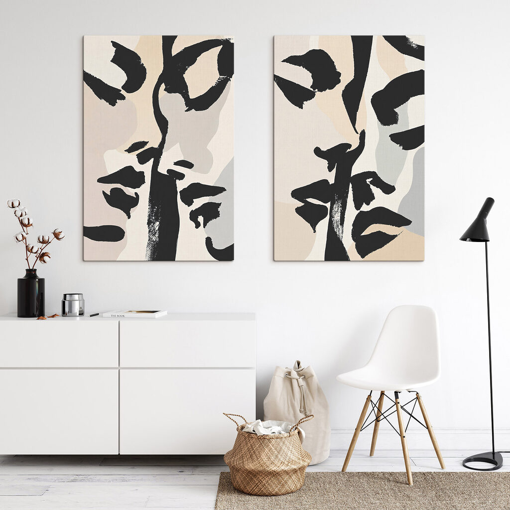 Gesichter aus Pinselstrichen — Interieur 2