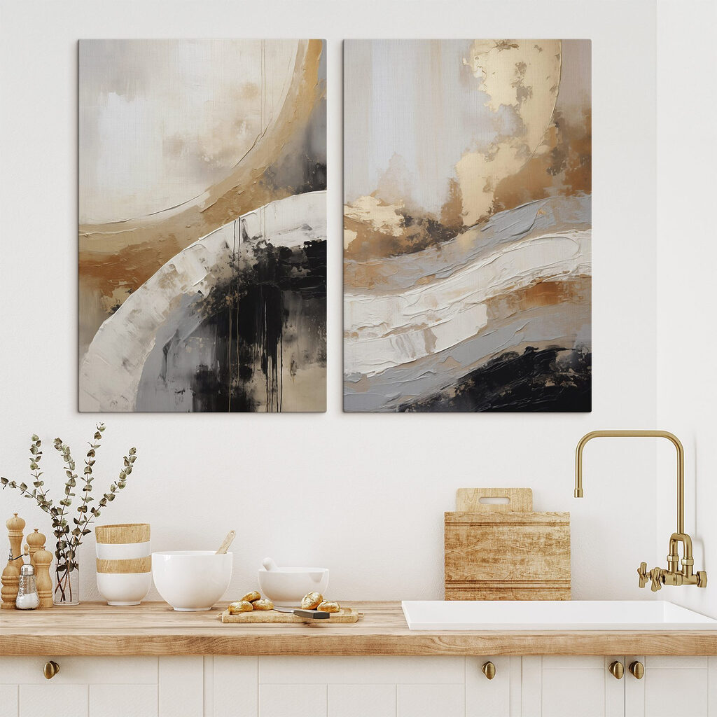 Weiße Bahnen im Schatten — Interieur 1