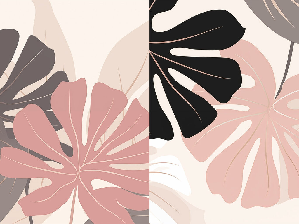 Große grafische Blätter — ganzes Design
