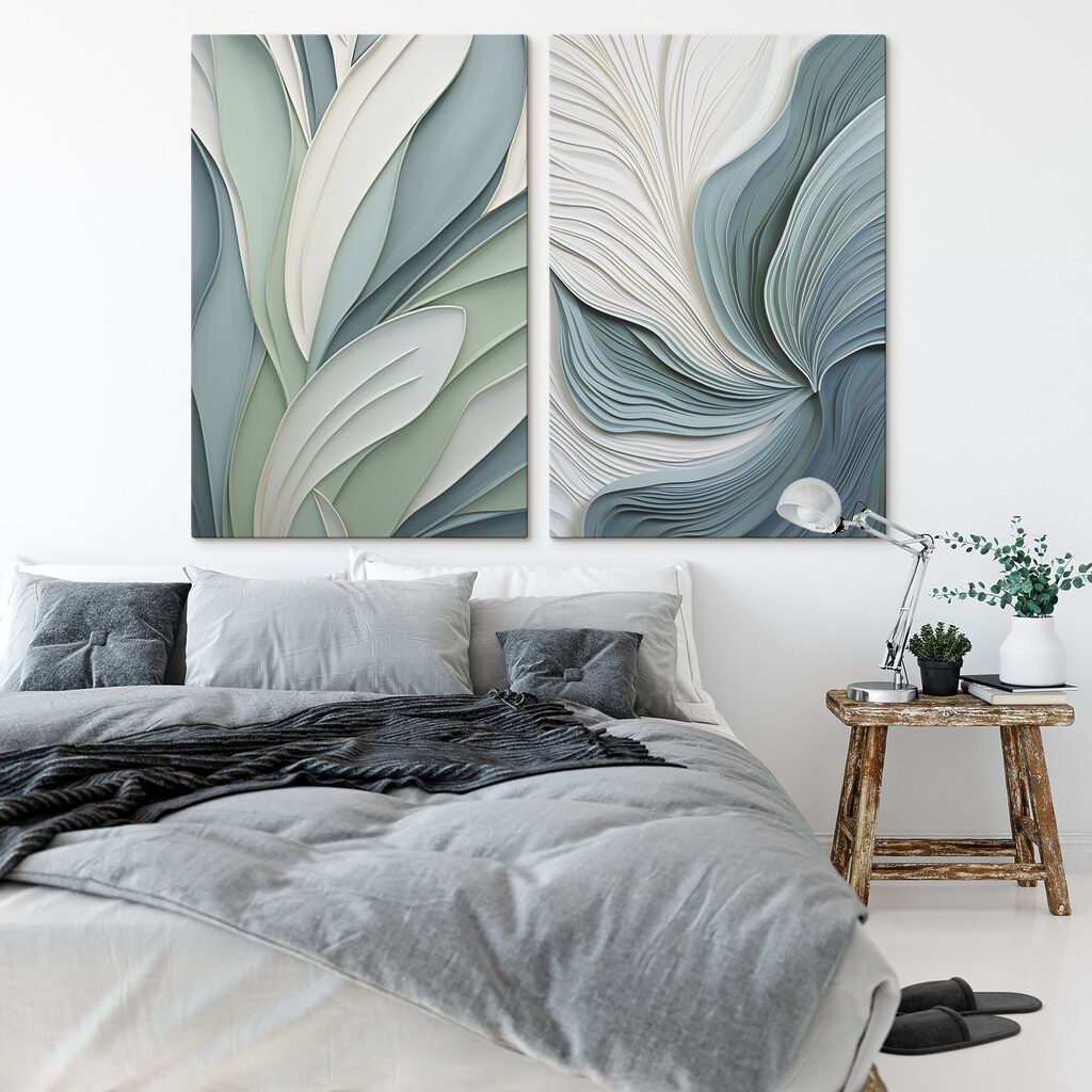 Blätter und blaugrüne Wellen — Interieur 2