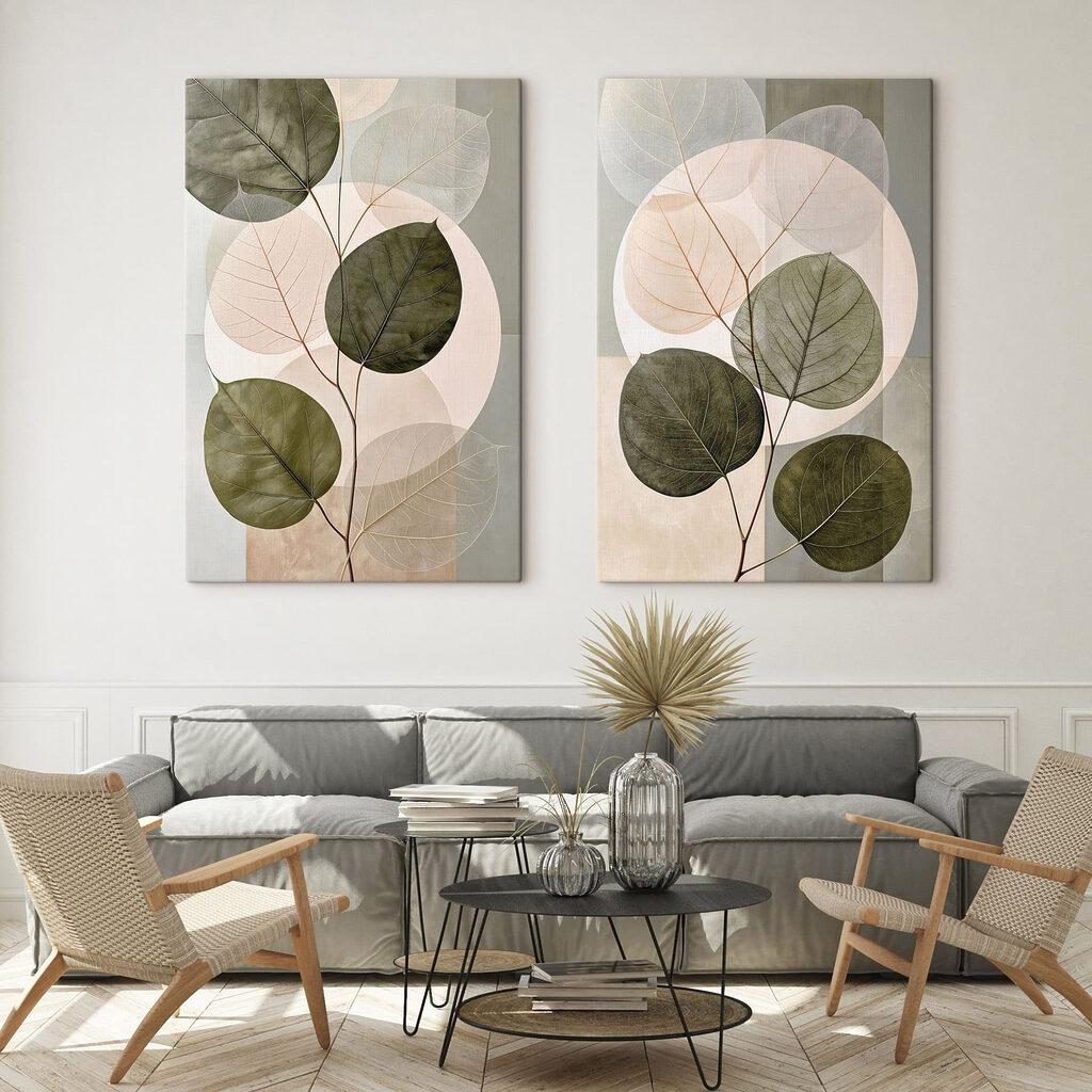 Zweig mit grünen Blättern — Interieur 1