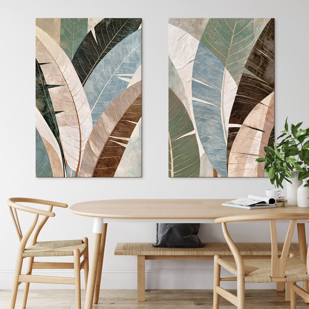 Blätter in gedämpften Farben — Interieur 1