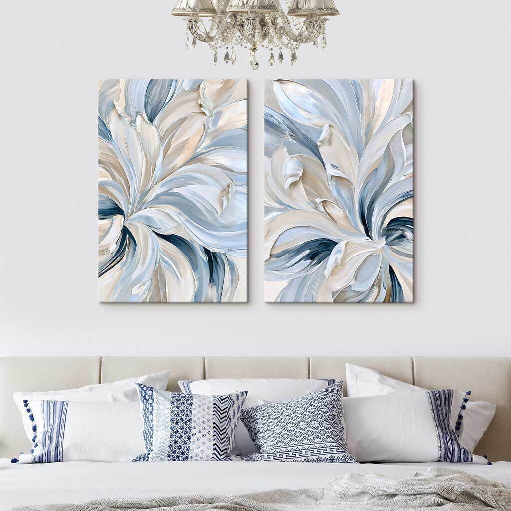 Wirbel in zartem Blau — Interieur 1