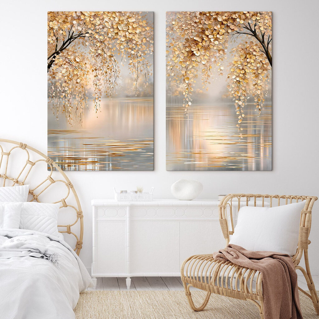 Goldenes Laub am Wasser — Interieur 1