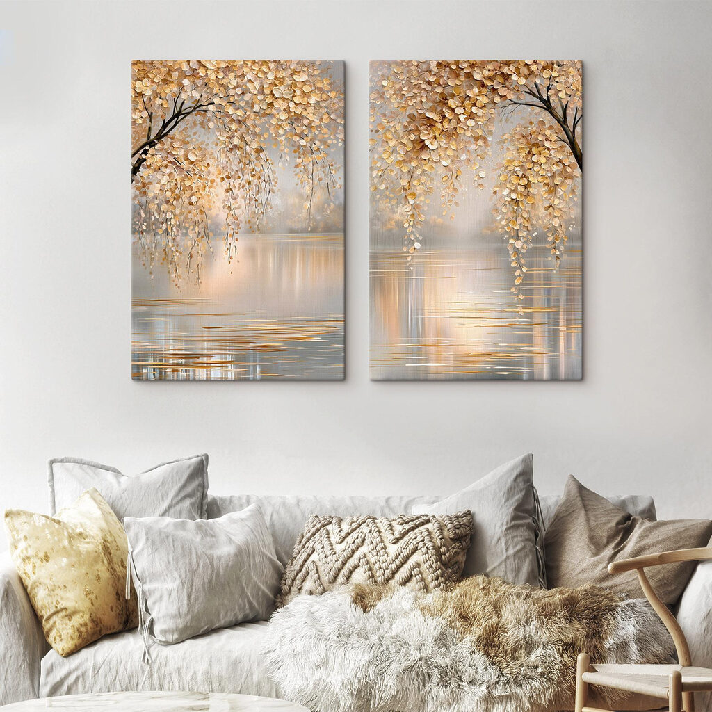 Goldenes Laub am Wasser — Interieur 2