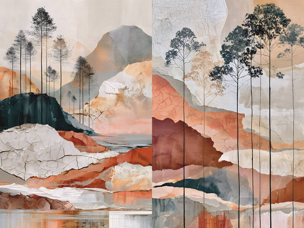 Landschaft in Schichten — ganzes Design