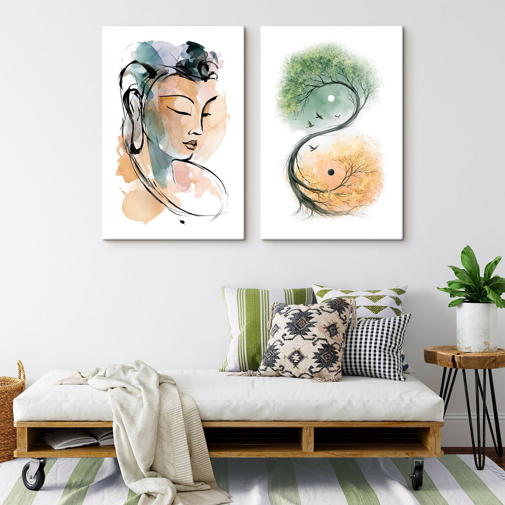Gelassenheit in Aquarell — Interieur 1
