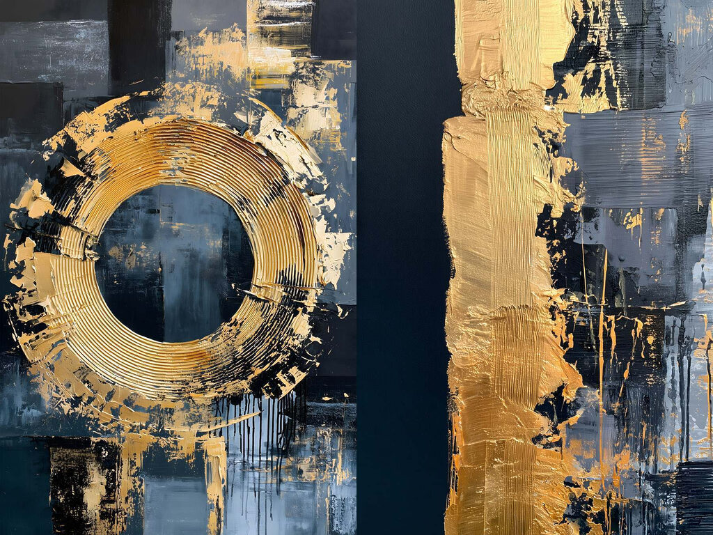 Goldener Kreis — ganzes Design