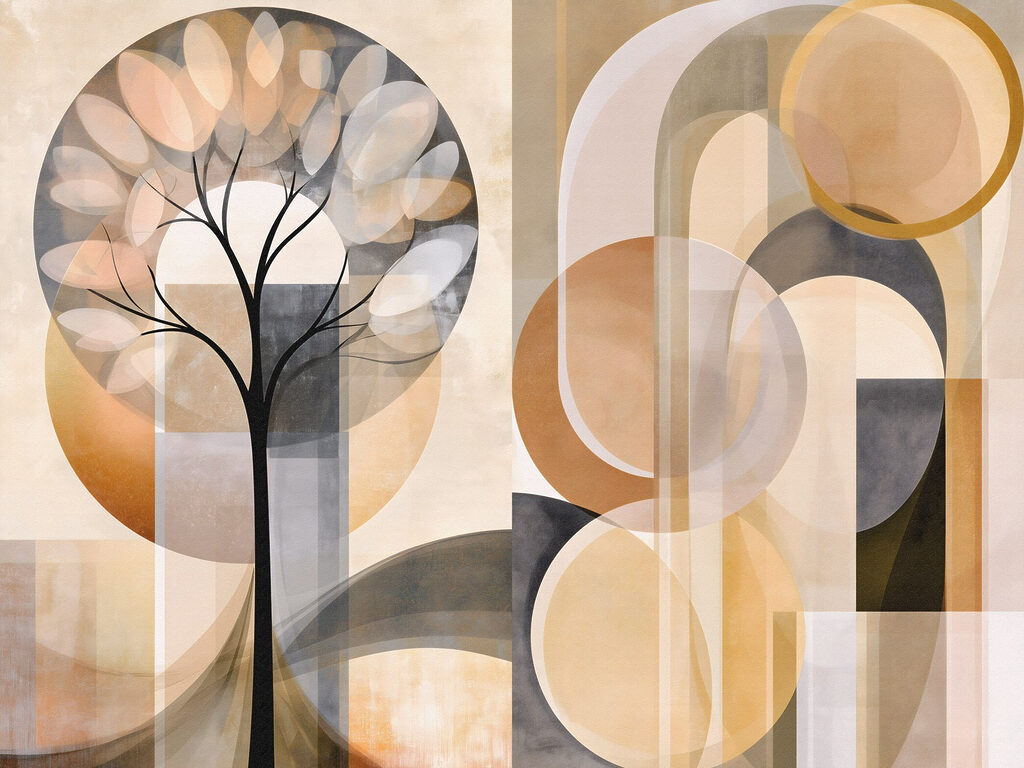 Baum mit Kreisen — ganzes Design