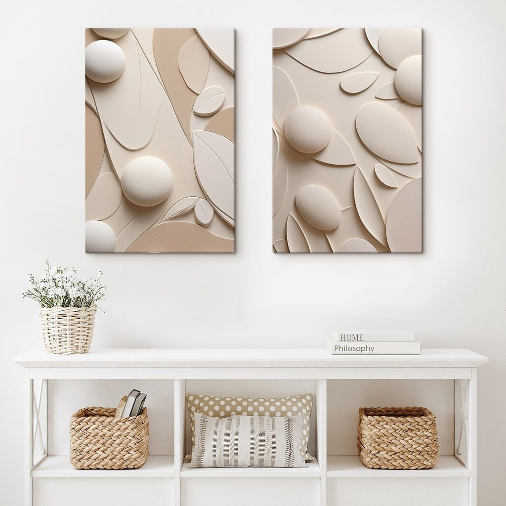 Kugeln zwischen gebogenen Blättern — Interieur 2