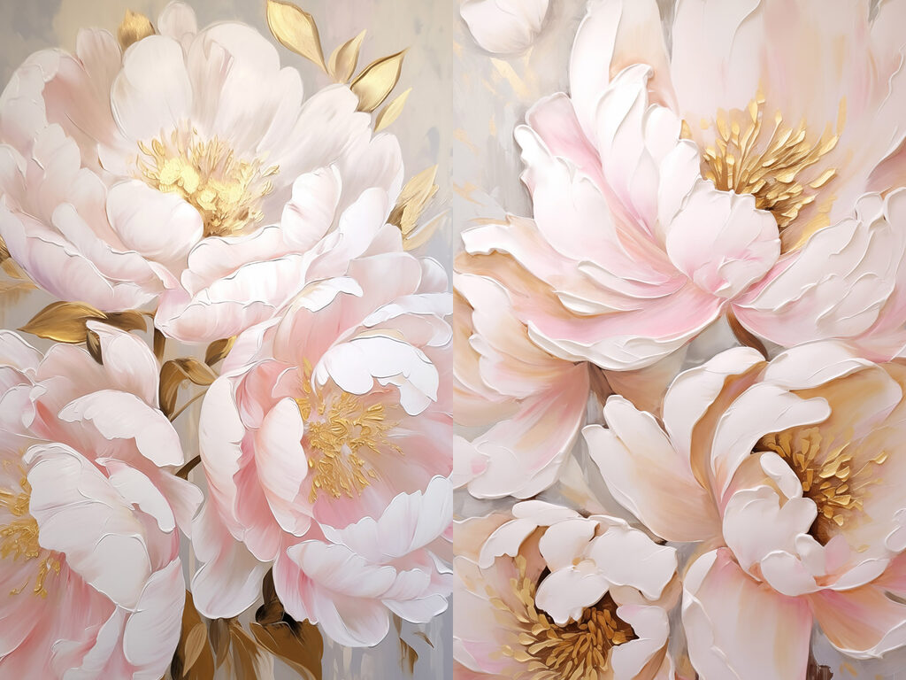 Blüten in rosa Wolken — ganzes Design