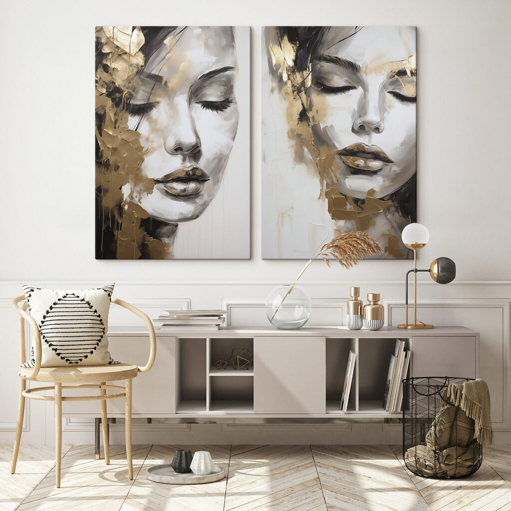 Geschlossene Augen mit Goldglanz — Interieur 2