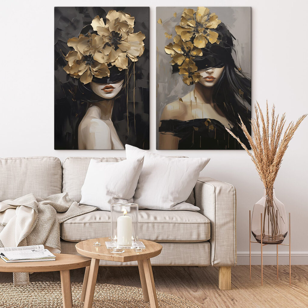 Blüten über dunklen Augen — Interieur 2