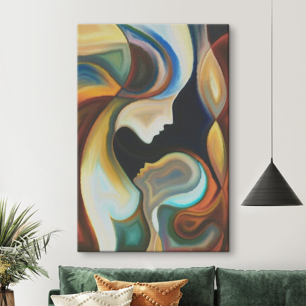 Verschmelzende Gesichter — Interieur 1
