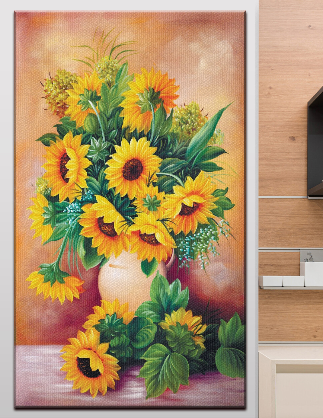 Sonnenblumen in einer Vase — Interieur 1
