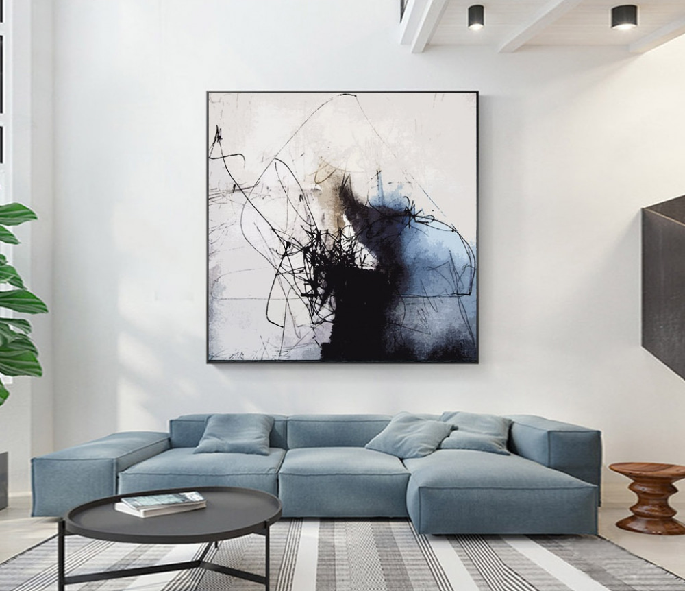 Tintenspuren auf Hellgrau — Interieur 3