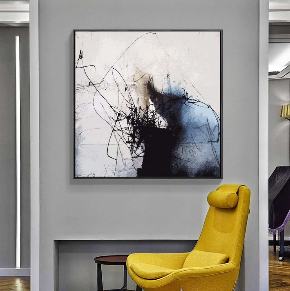 Tintenspuren auf Hellgrau — Interieur 6