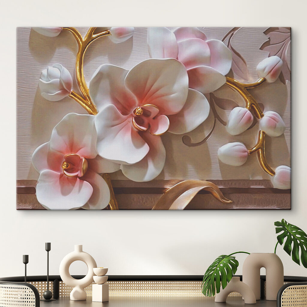 Orchideen im rosa Licht — Interieur 5