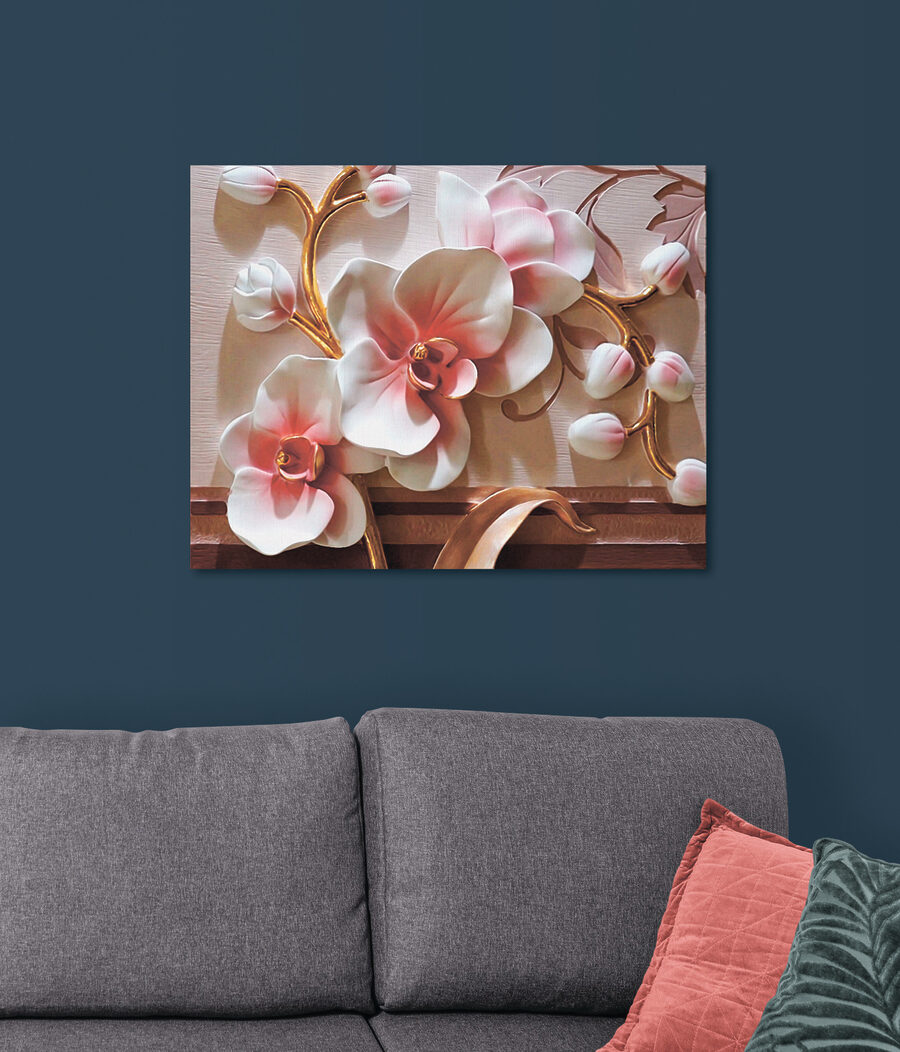 Orchideen im rosa Licht — Interieur 3