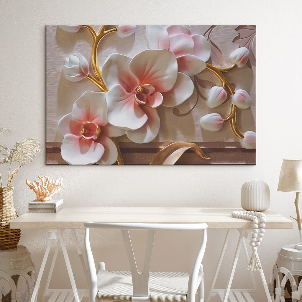 Orchideen im rosa Licht — Interieur 6