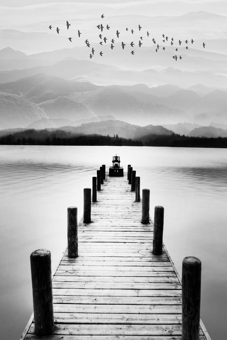 Steg in die Stille — ganzes Design