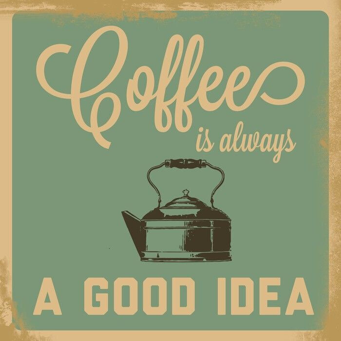 Immer Zeit für Kaffee — ganzes Design