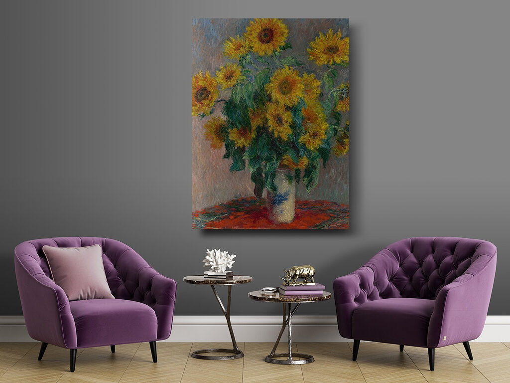 Sonnenblumen im Glas — Interieur 2