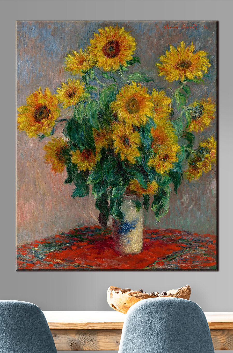Sonnenblumen im Glas — Interieur 1