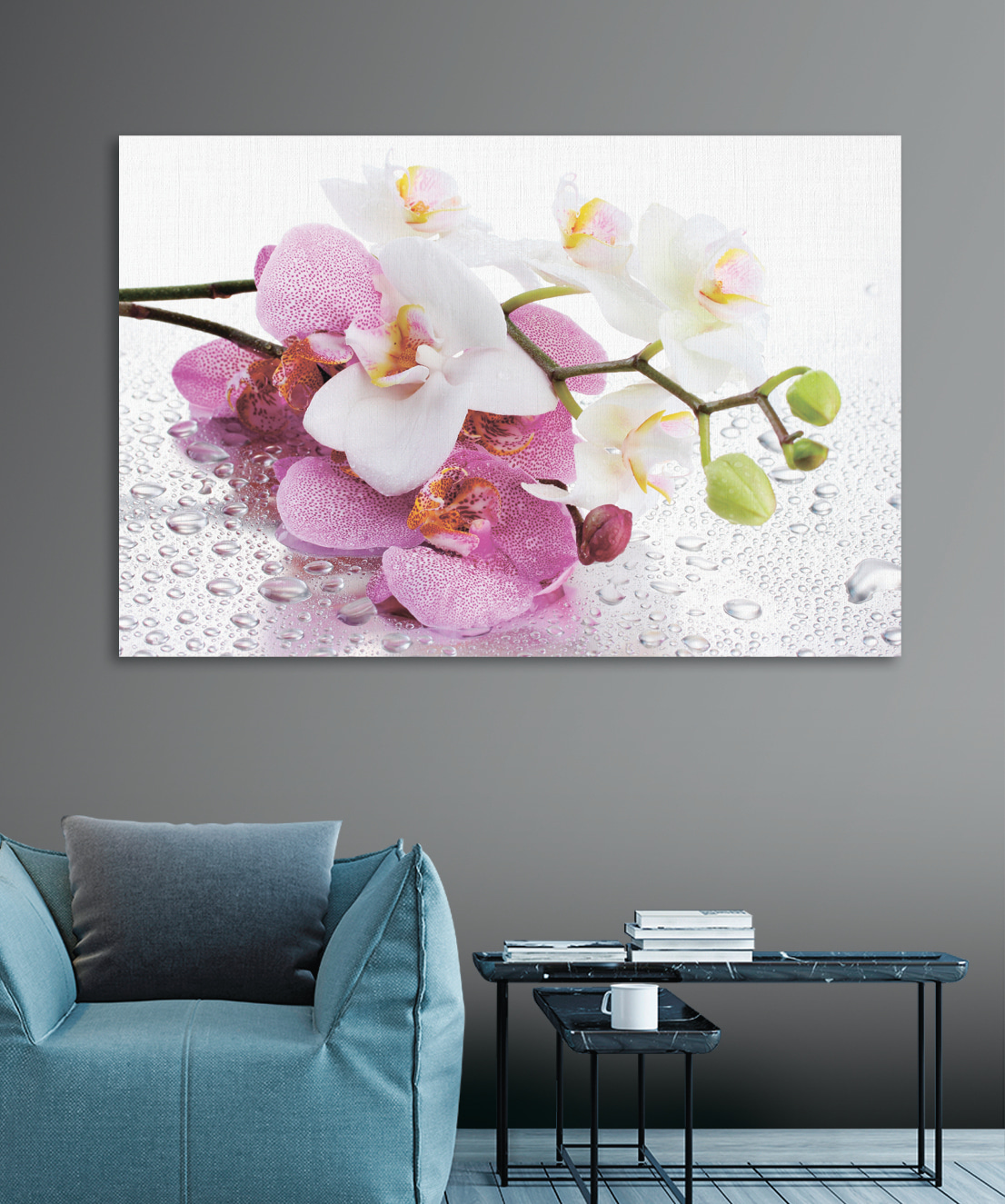 Orchideen mit Tautropfen — Interieur 3