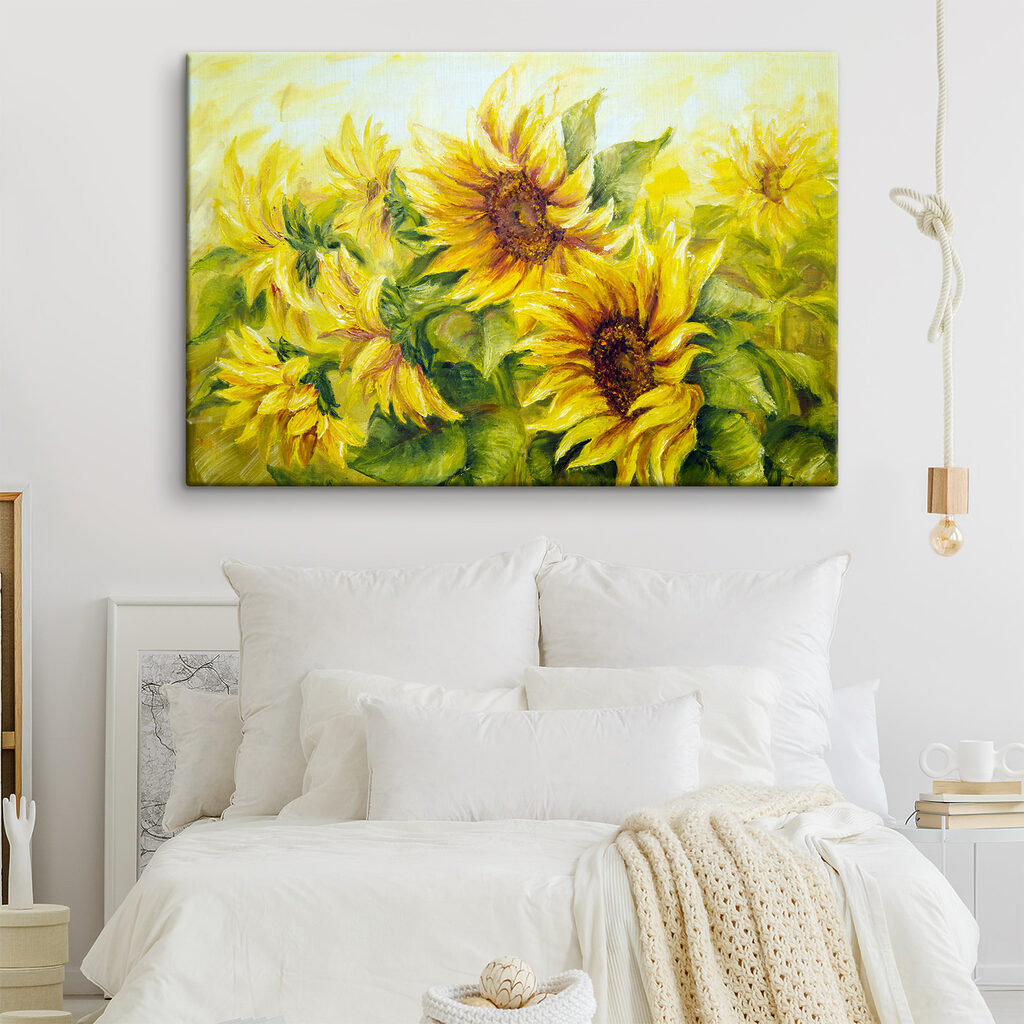 Sonnenblumen in warmem Gelb — Interieur 4