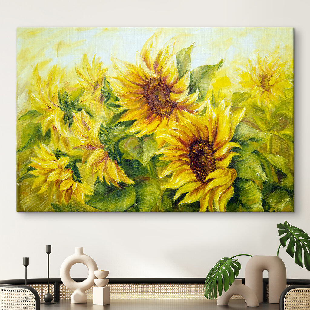 Sonnenblumen in warmem Gelb — Interieur 5
