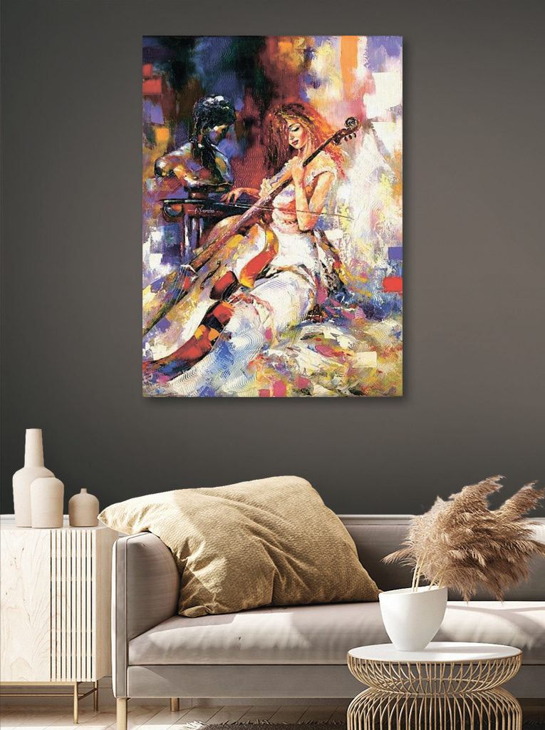 Cello voller Bewegung — Interieur 3