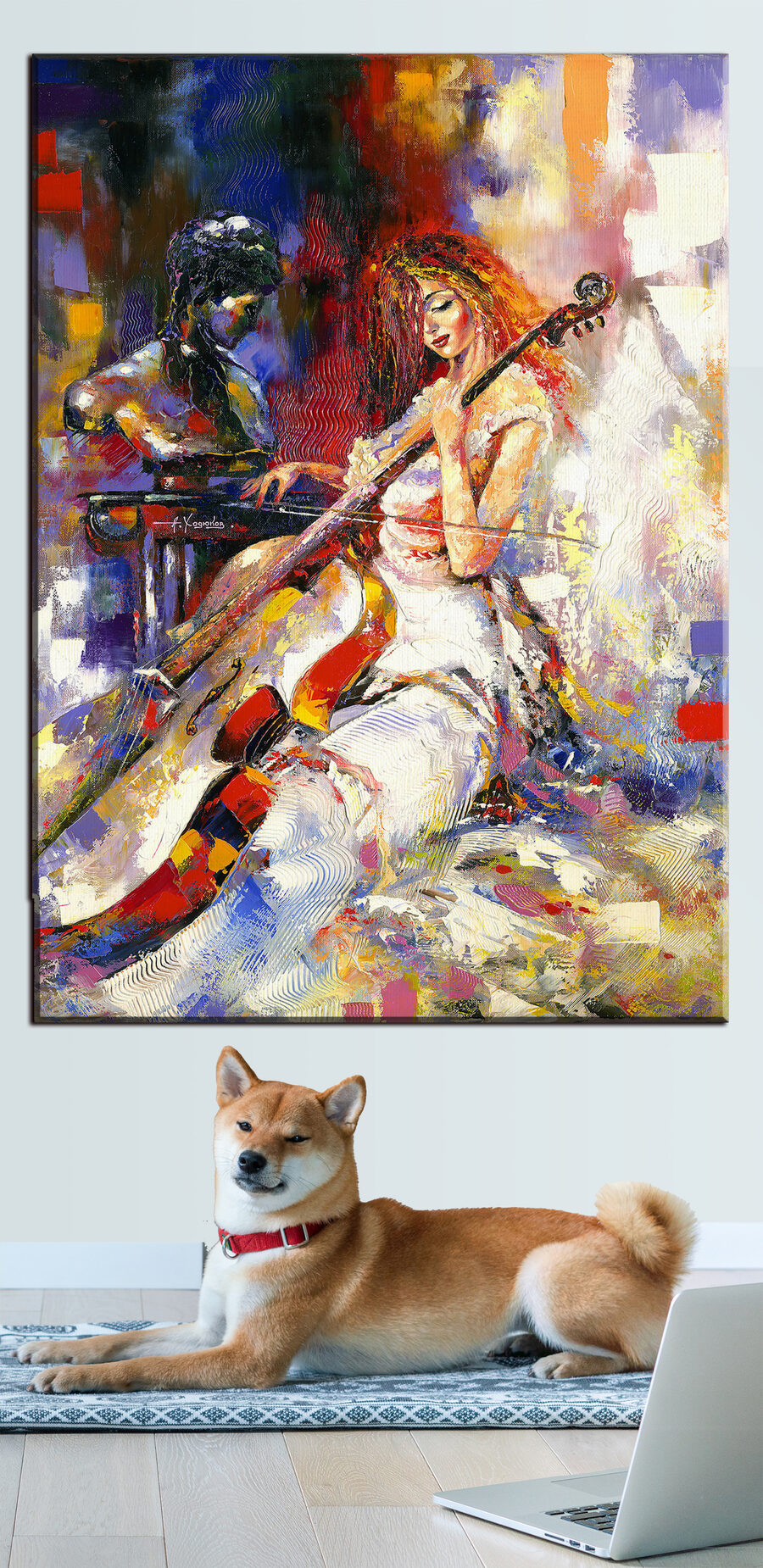 Cello voller Bewegung — Interieur 1