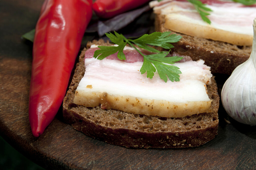 Herzhafte Brotscheiben — ganzes Design