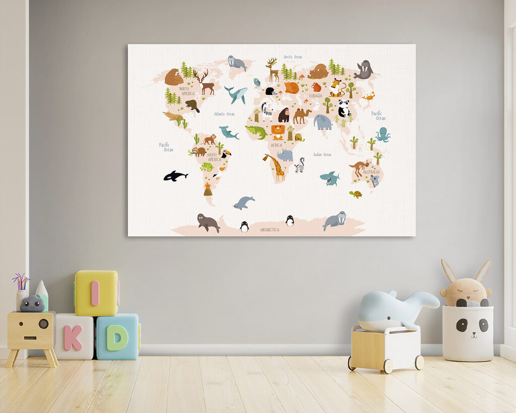 Tierische Weltkarte — Interieur 3