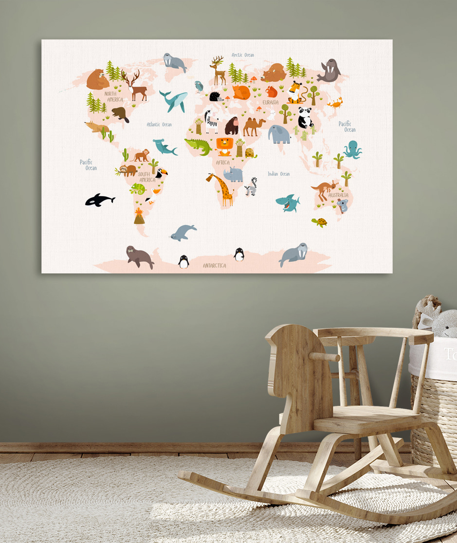 Tierische Weltkarte — Interieur 4
