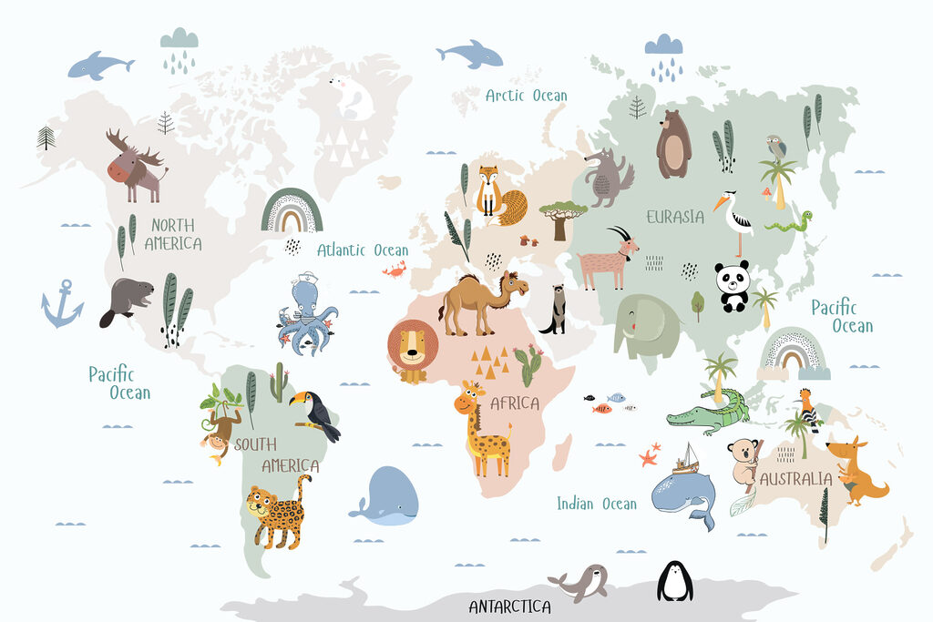 Eine Welt voller Tierfreunde — ganzes Design
