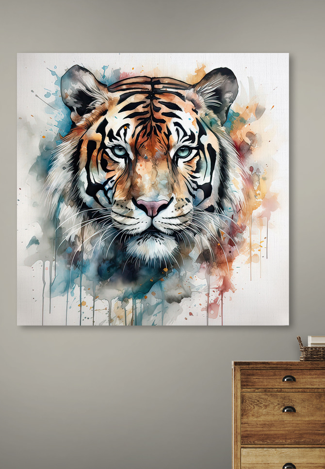 Tiger in kühlen Spritzern — Interieur 3