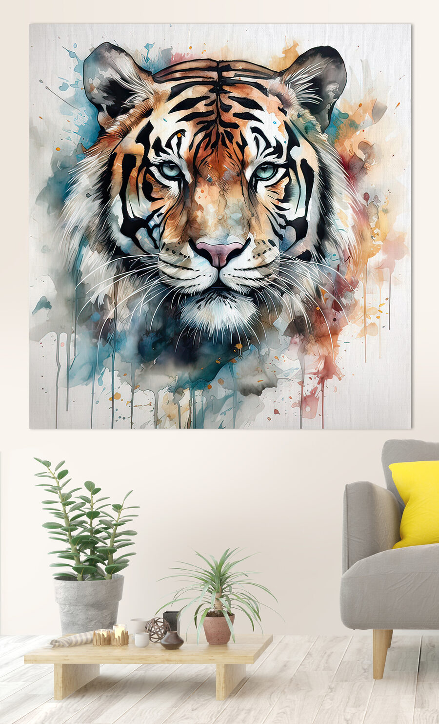 Tiger in kühlen Spritzern — Interieur 1