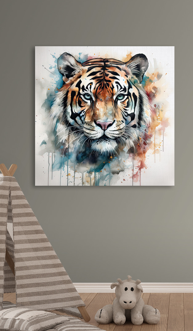 Tiger in kühlen Spritzern — Interieur 6
